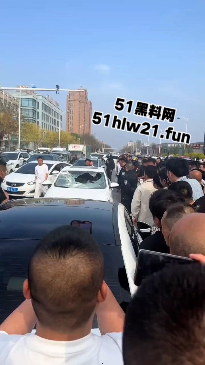 河北邢台爆发妻妾大战,原配怒砸小三车,楚楚可怜的小三被砸碎车玻璃大露骚脸!-6