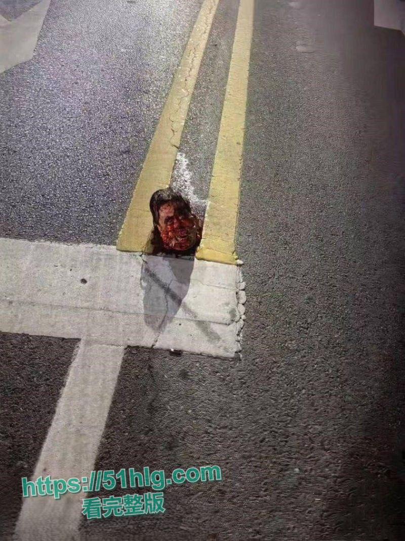【山东诸城】繁荣路惊现死人头!伫立在马路中央周边血迹斑驳,路过行人被吓的当场昏厥,胆小勿入!-5