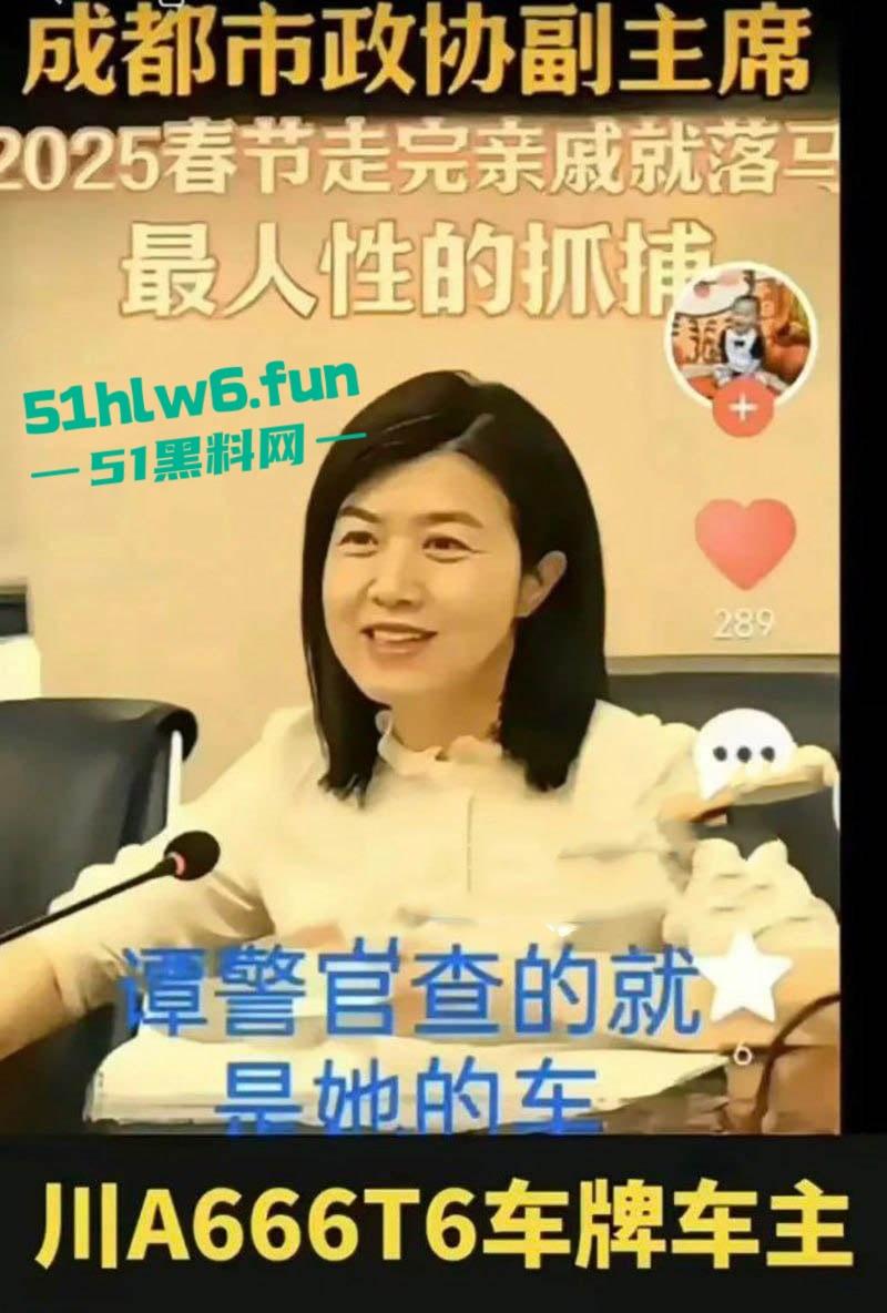 四川成都正厅级干部女贪官【田蓉】落马当年【谭谈交通】被封杀事件始作俑者 作陪领导的视频也被曝光!-1