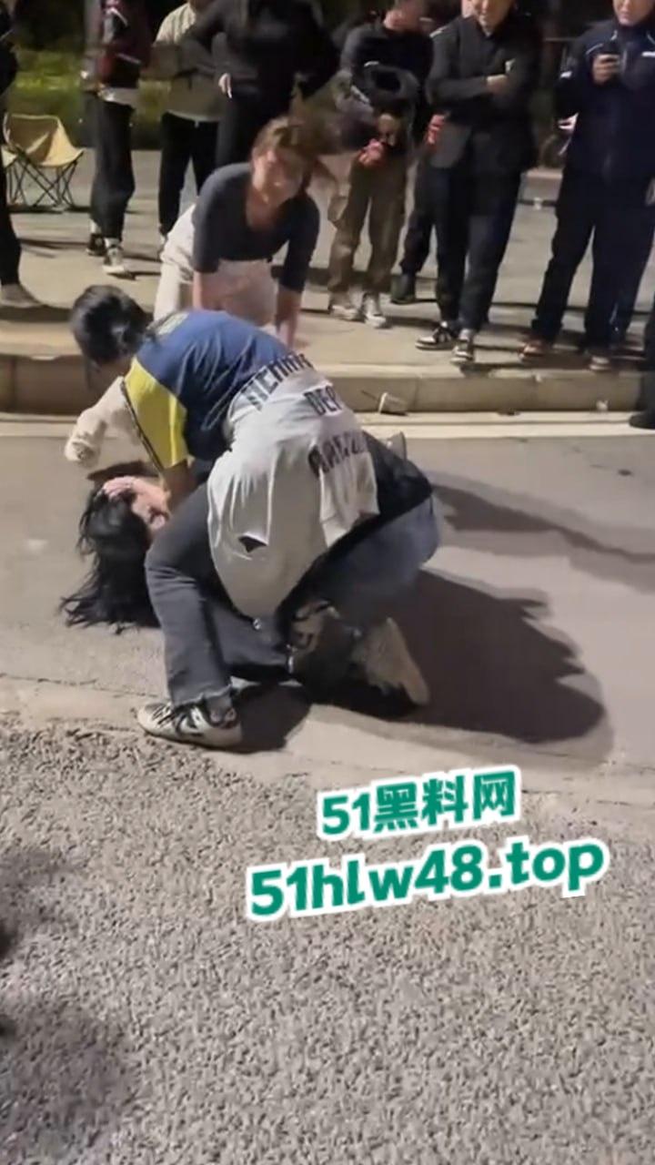 广东佛山精神小妹带人打架从单挑变群殴,女人打架真不讲武德,不过女人不撕衣服缺少精髓。-3