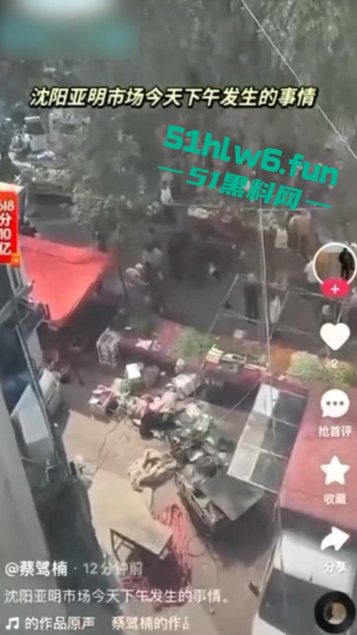 辽宁沈阳发生灭门惨案,在天山路亚明市场为争夺卖菜摊位产生冲突,男子拿猪肉刀当街杀害一家三口。-5