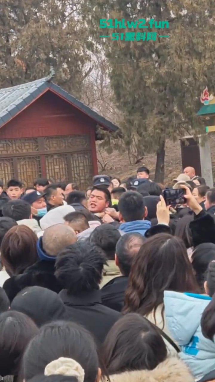 过年出游成风气,路见不平先插队!河南景区多次发生打架事件激烈打斗场面比表演还好看。-4