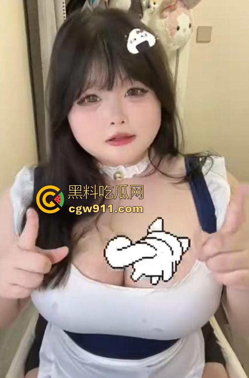 抖音坦克网红【两只猫】约炮金主私拍曝光，微胖巨乳肥臀，狗链牵引女上骑乘，蜜穴紧裹吞吐到底！-5