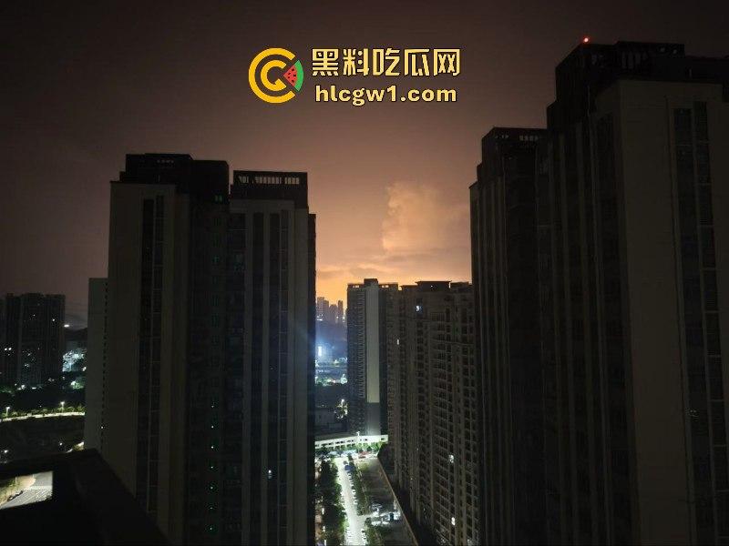 广东惠州大亚湾石化区核电站火光冲天 现场实拍视频流出 这是爆炸还是日出啊?-6