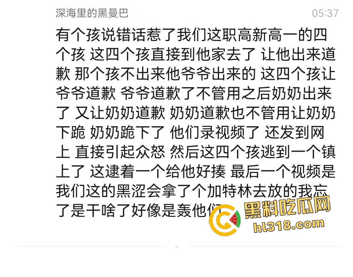 高一恶霸逼学生爷爷奶奶下跪磕头，孙子反击大骂，黑涩会加特林烟花狂喷，最后霸凌者被抓来跪地！-2