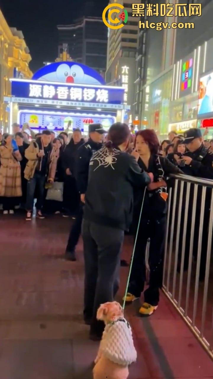 沈阳中街情侣吵架超带劲 旁边大哥忘情表演误摸警察屁股 全程搞笑沈腾看了都说妙-10