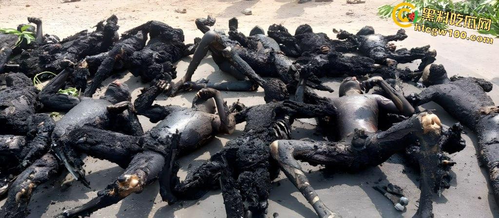 人间炼狱！尼日利亚油罐车泄露遭哄抢爆炸致77死，人都烧成木炭了，重口慎点！-3