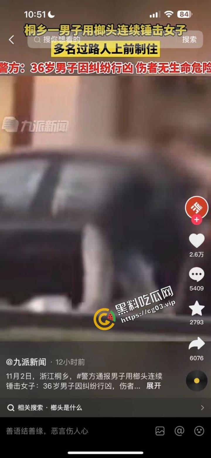 桐乡 男子因纠纷行凶 用榔头猛烈锤击美女律师头部 当场被制服-8