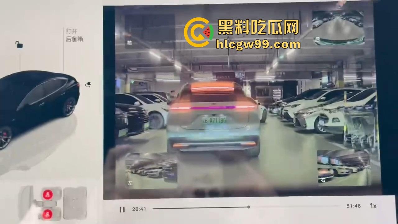 深圳停车场奇葩情侣上演霸位大战 小仙女亮中指逼人让位 最后灰头土脸道歉 真是贱找骂！-1