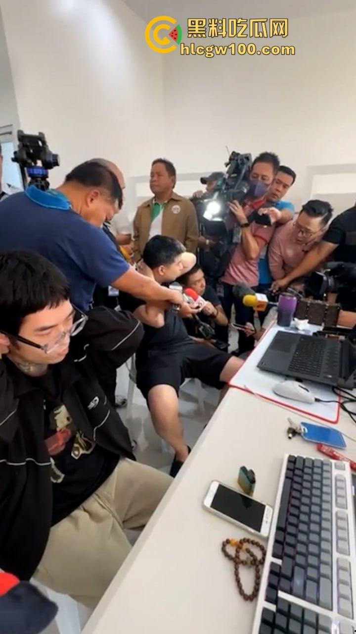 受明星被绑事件影响 菲律宾甲米地园区抓到电诈份子就地开新闻发布会 真会做事啊-8