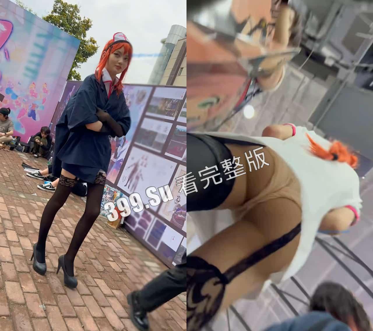 偷拍抄底 无孔不入 跟踪街拍美女 强行抄底  （商业街，女厕所，漫展，女主播 ， 男友在身旁也照拍不误） (四)-3