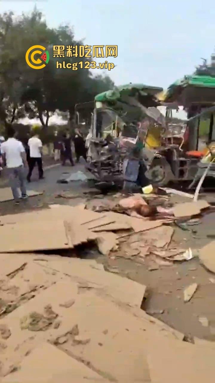 河北廊坊公交车突发车祸 老人孩子死伤无数 现场伤亡视频曝光-3