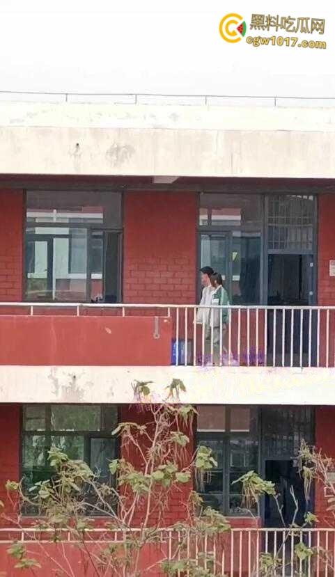 宁夏银川永宁回民高级中学，高一情侣午休时间楼梯间打炮，趴在窗户上无套后入，小小年纪如此大胆了-2