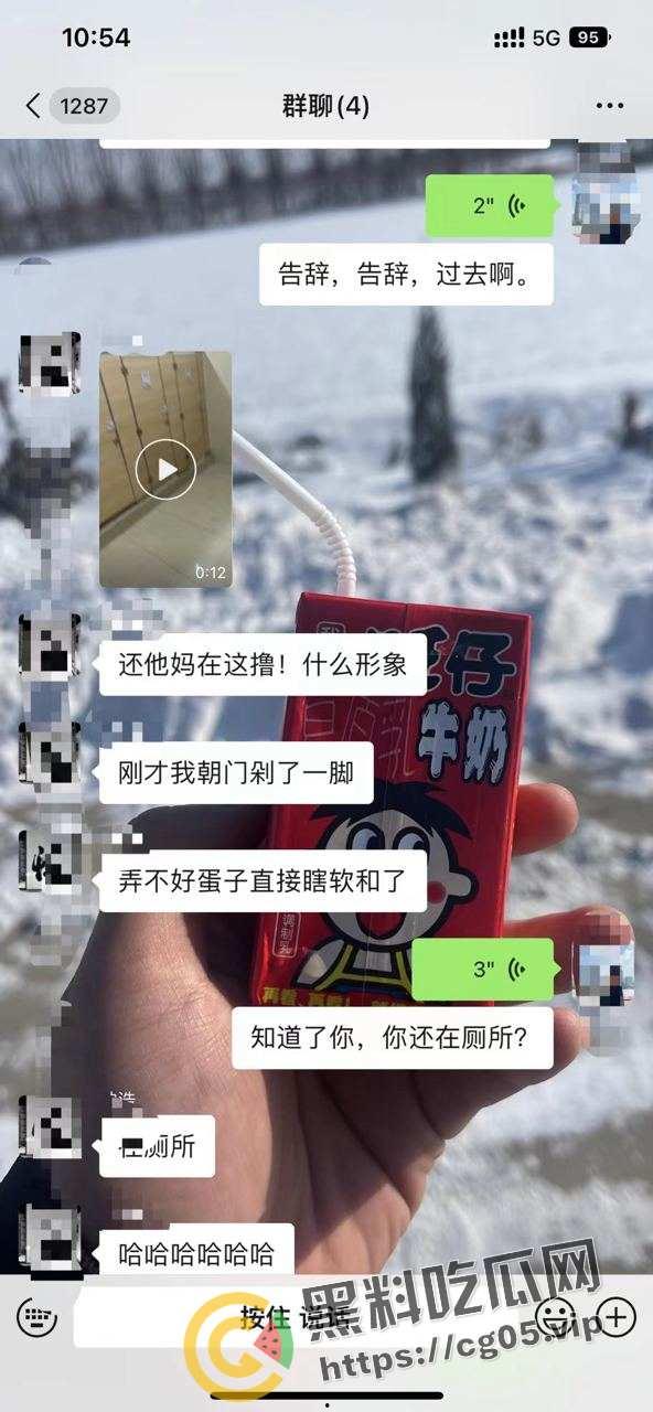 男子公共厕所打飞机开外放 被精神小伙偷拍还带踹门制裁 鸡儿都给吓萎了-1