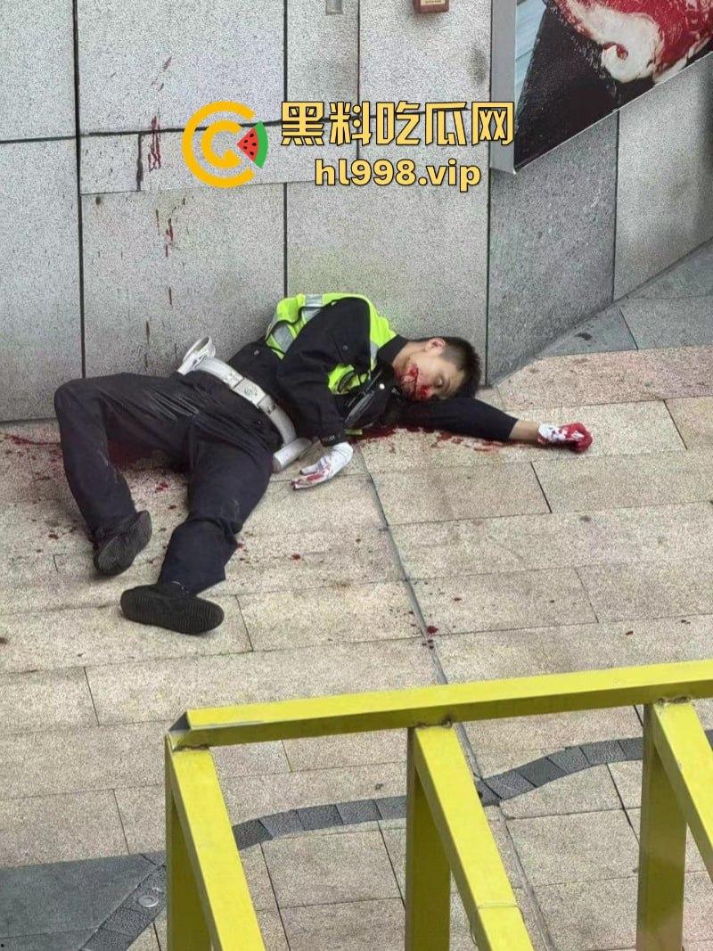 胆大包天当街袭警  四川安岳两名交警查为电车被抹脖 场面血腥-3