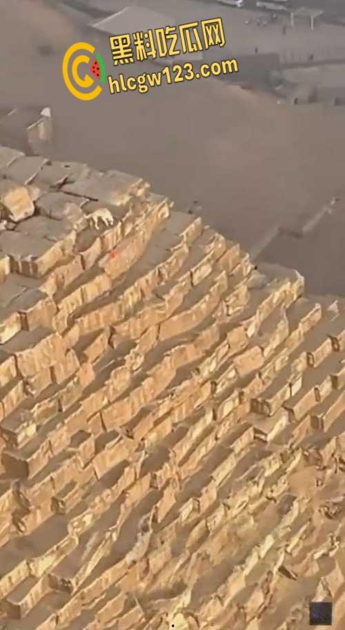 狗狗硬爬126米金字塔顶,狂吠耍帅当“法老”,稳稳下塔震惊全球!-7