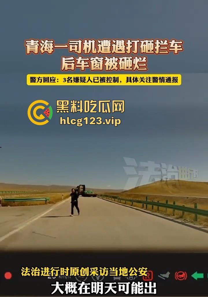 青海打砸拦车事件!警察及时出警,穷山僻壤的刁民居然还敢收过路费?-9