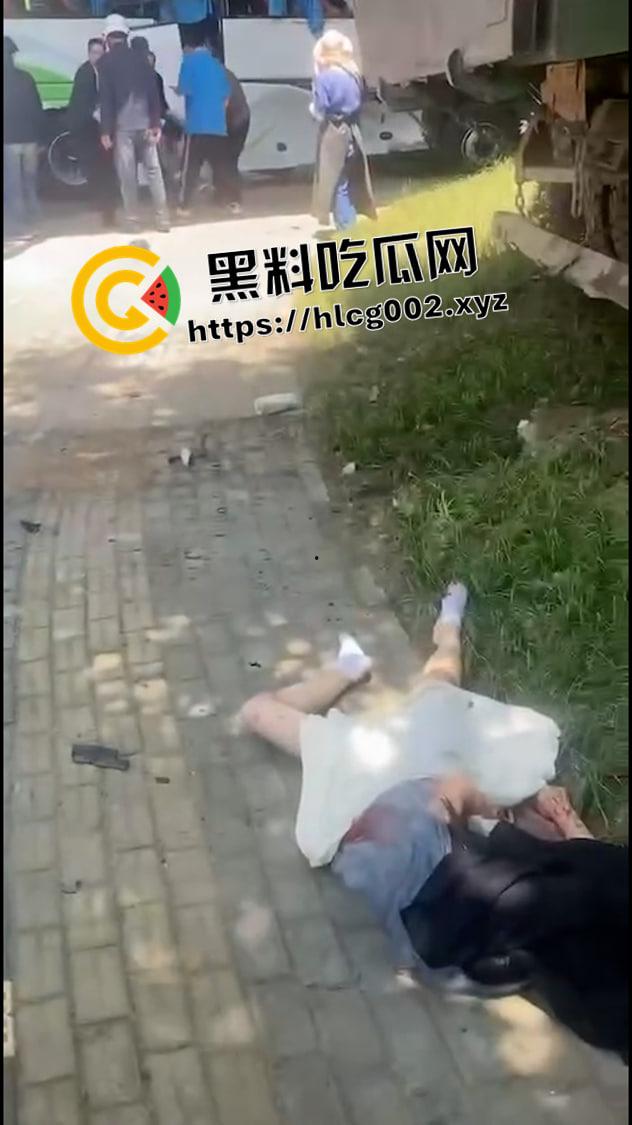 江苏南通渣土车撞翻装满春游学生的校车 死伤无数 一地尸体碎片 现场血腥视频流出-5