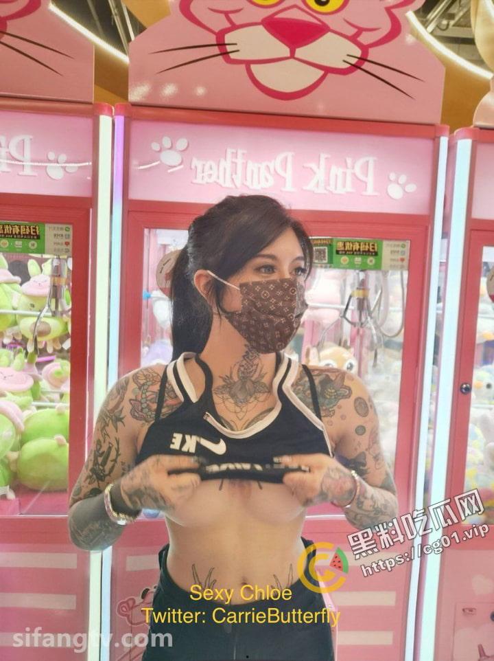 推特OF 福利姬网黄 纹身女神 #Chloe 真爱群流出 收费福利 顶级3P+疯狂4P+调教露出+前卫自拍 50分钟大合集-14