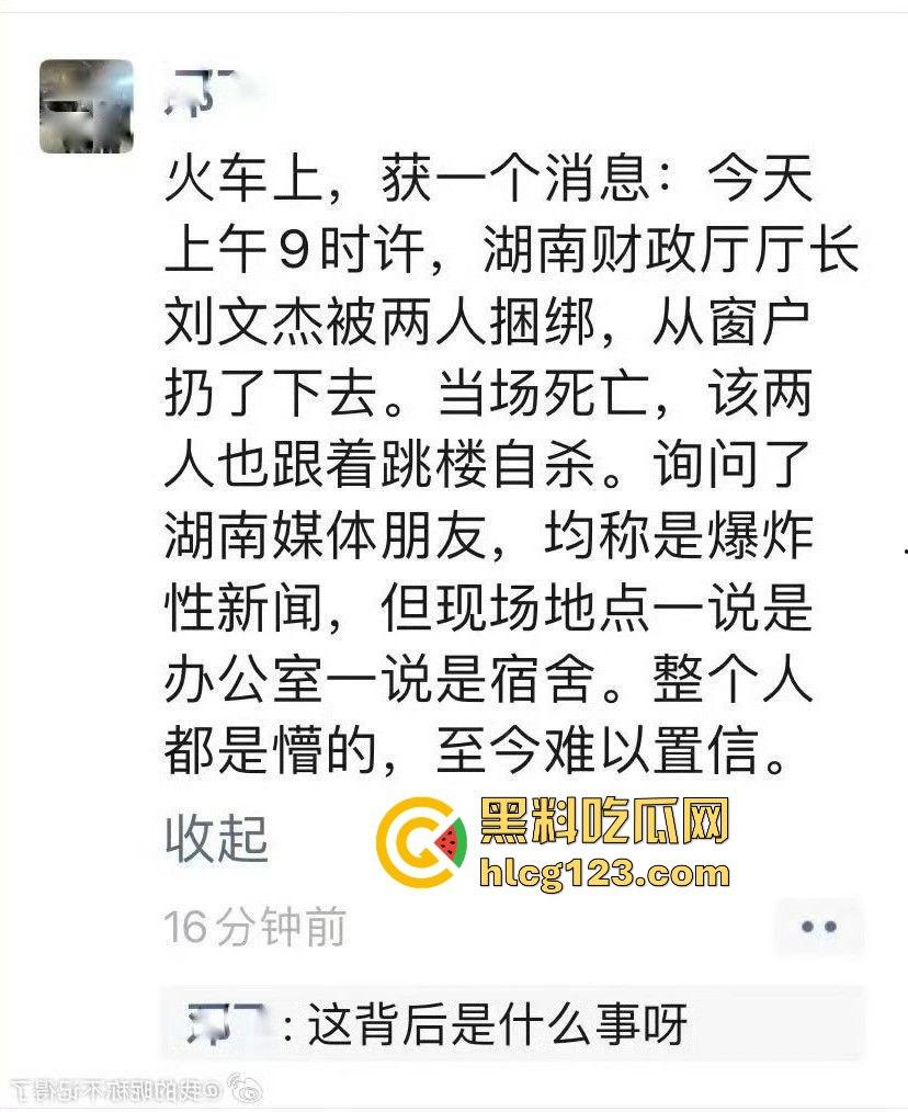 湖南财政厅长刘文杰离奇坠楼死亡!政协委员涉案,新闻被迅速封杀,真相成谜!-7