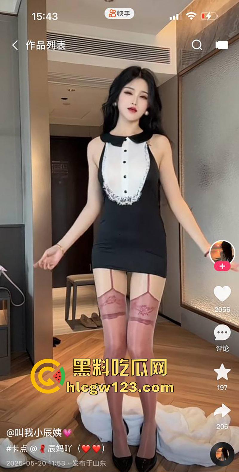 山东快手网红【叫我小辰姨】,极品身材美腿女神,穿各式丝袜擦边诱惑,给金主福利自拍流出!-3