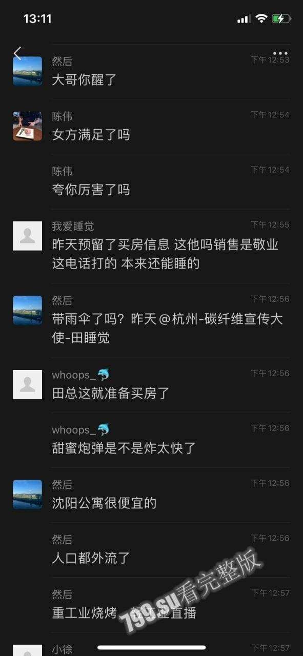 抖音百万粉丝网红「车晚晚」与有钱人 田总 群里直播约战 网络疯传-20