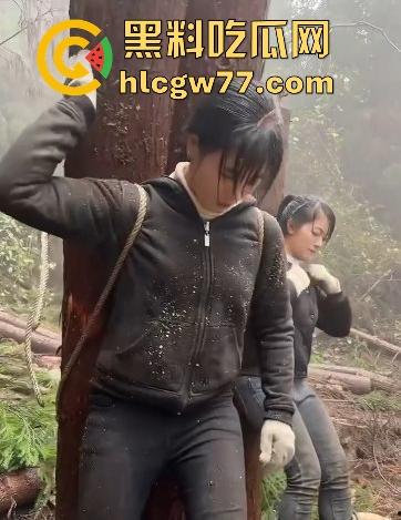 女汉子是怎样炼成的 为了生存两女子扛硕大原木下山 知道真相气愤不已!为了流量魔术抖整起来了-4