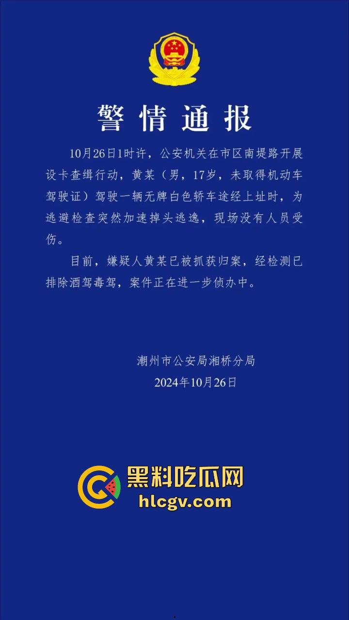 潮州熊孩子无证开宝马硬核冲卡!玩游戏上头了?警察围捕逼停,车竟是租来的!-1