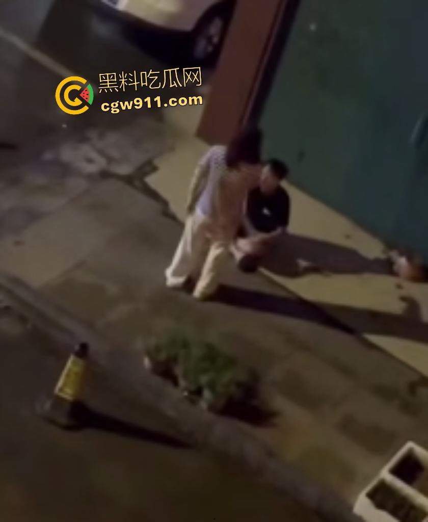 广西南宁情侣夜晚扰民，女友疯魔石头砸豪车，男友坐地被一脚踢喉管倒地，女友还补刀狂踹，不踢死不罢休！-4