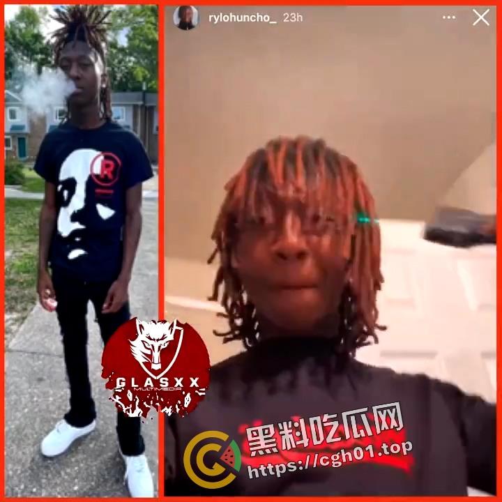 外网疯传！精神尼哥秀手枪 失误把自己给崩了 果然人傻注定活不久-1