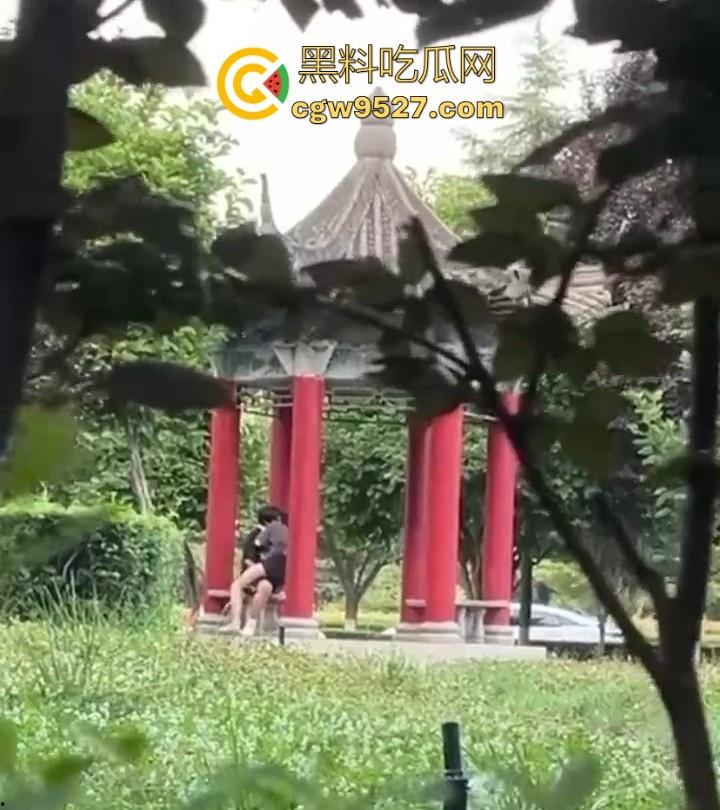 西安医学高等专科学校凉亭瓜！学生情侣大白天在凉亭里面激情骑乘，狂扣骚逼，大白天上演活春宫图！-3