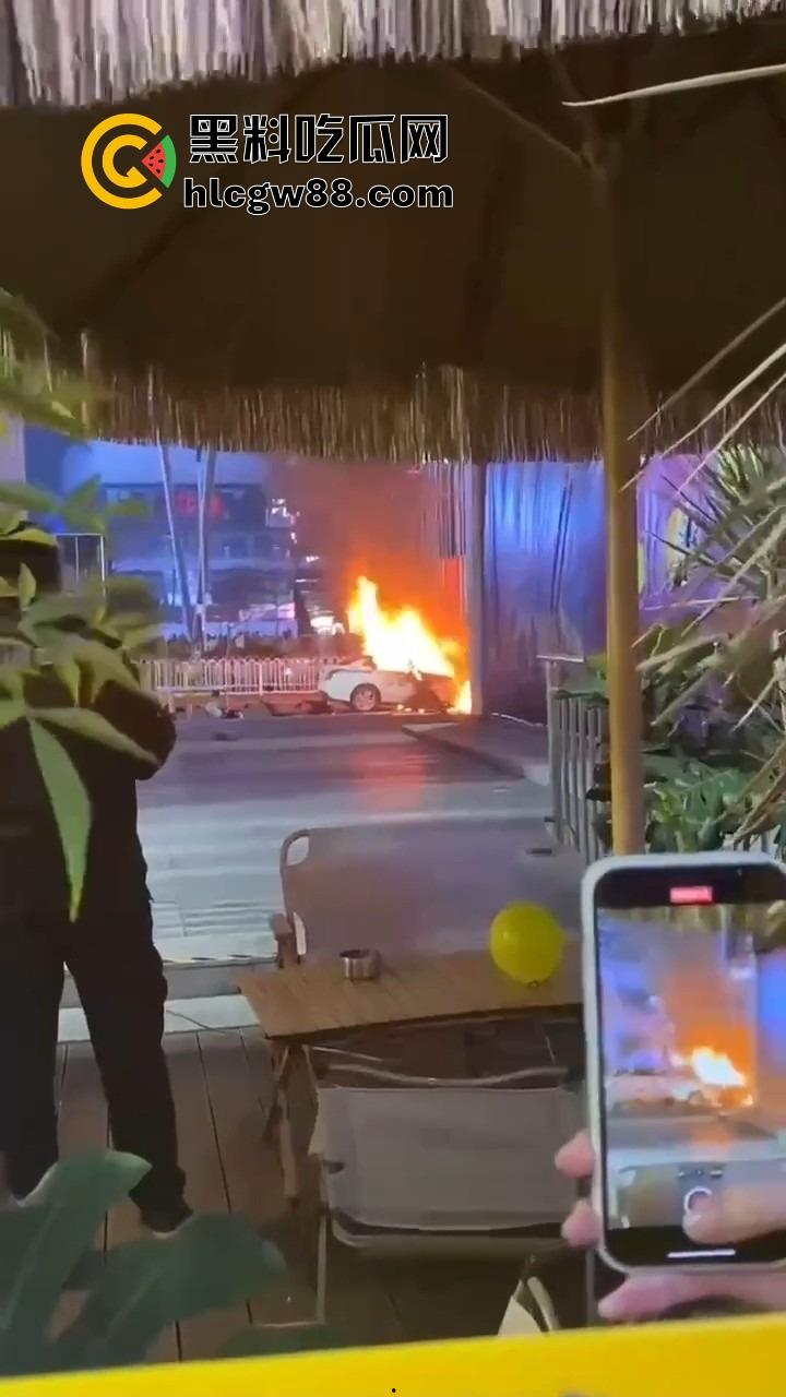 广州南村万博警车大火狂烧成火球,现场围满吃瓜群众狂拍视频,这火势真是牛逼大了!-8